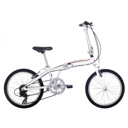 Python White Folding Bike 2018